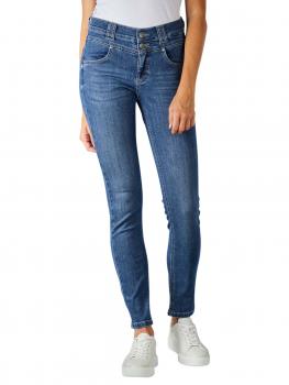 Image of Angels Skinny Button Jeans mid blue used