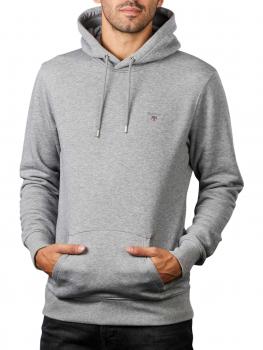 Image of Gant Original Sweater Hoodie grey melange