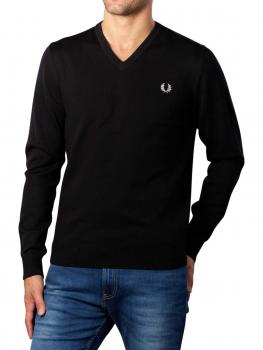 Image of Fred Perry Classic V-Neck Jumper Black