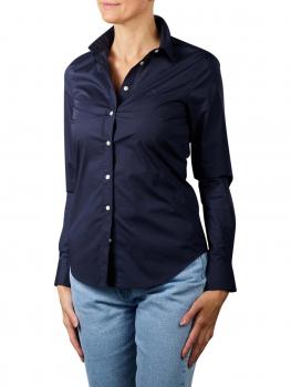 Image of Gant Solid Strech Broadcloth Shirt evening blue