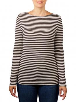 Image of Marc O'Polo Long Sleeve T-Shirt Boat Neck multi/brown