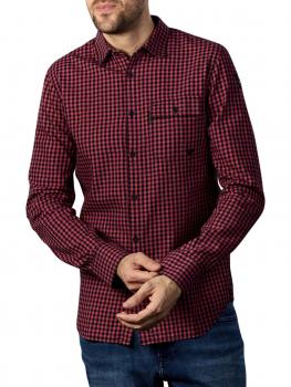 Image of PME Legend Longsleeve Shirt Flannel Check mineral red
