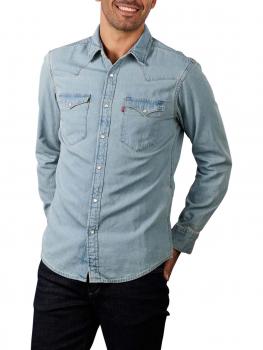 Image of Levi's Western Standard Shirt red cast stone wash takedown