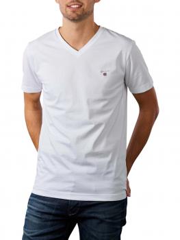 Image of Gant Original Slim T-Shirt V-Neck white