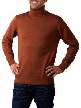 Image of Gant Classic Cotton Pullover Turtle Neck chocolate brown