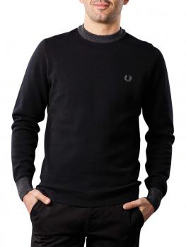 Image of Fred Perry Pullover Crew Neck black