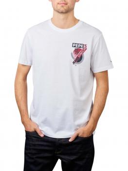 Image of Pepe Jeans Rico Branded T-Shirt White