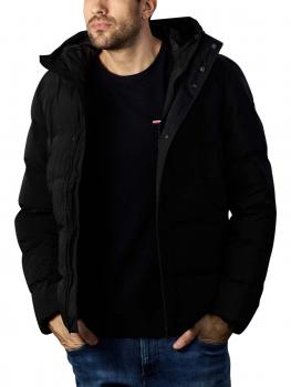 Image of Tommy Hilfiger Hooded Stretch Bomber Hoodie black
