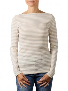 Image of Marc O'Polo long Sleeve T-Shirt Boat neck multi/off white