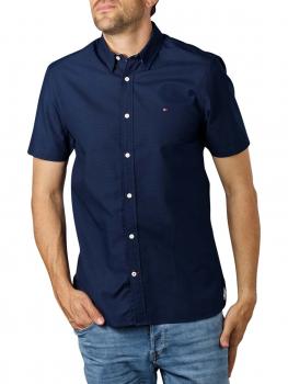 Image of Tommy Hilfiger Grid Dobby Shirt carbon navy