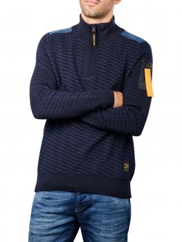 Image of PME Legend Half Zip Collar Pullover Cotton Knit 5288