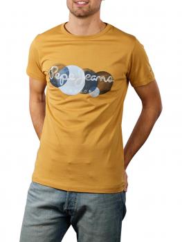Image of Pepe Jeans Sacha T-Shirt Printed Round Neck tobacco