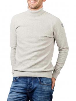 Image of PME Legend Mix Knit Pullover Roll Neck off white