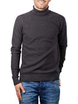 Image of PME Legend Mix Knit Pullover Roll Neck black