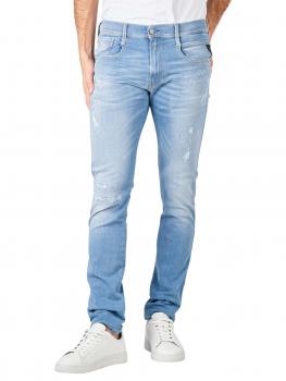 Image of Replay Anbass Jeans Slim Fit Destroyed Light Blue