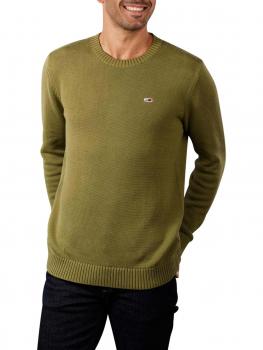 Image of Tommy Jeans Essential Sweater Crew Neck uniform olive