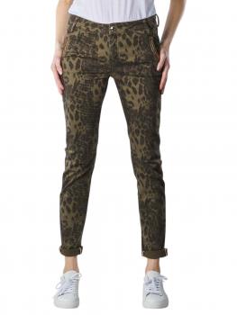 Image of Mos Mosh Etta Jeans Tapered Fit animal print army