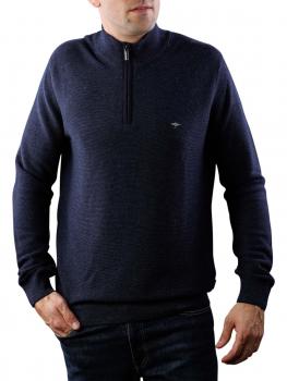 Image of Fynch-Hatton Troyer Zip Sweater navy