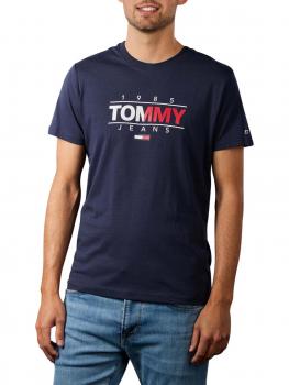 Image of Tommy Jeans Graphic T-Shirt Crew Neck navy