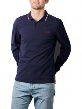 Image of Fred Perry Polo Shirt Long Sleeve Navy