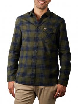 Image of Tommy Jeans Flannel Shirt Plaid dark olive check