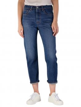 Image of Levi's 501 Cropped Jeans Straight Fit Charleston High