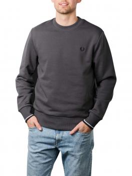 Image of Fred Perry Sweater Crew Neck Gunmetal
