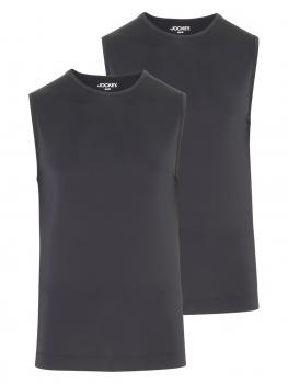 Image of Jockey 2-Pack Microfiber Air Athletic Shirt black