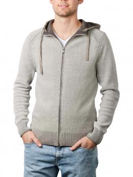 Image of Marc O'Polo Trainer Cardigan With Hood and Zip dapple gray
