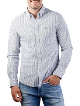 Image of Gant TP Pique Stripe Slim BD Shirt persian blue
