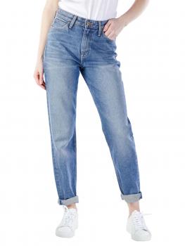 Image of Lee Mom Jeans Straight worn in luther