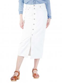 Image of Levi's Button Front Midi Skirt white cell