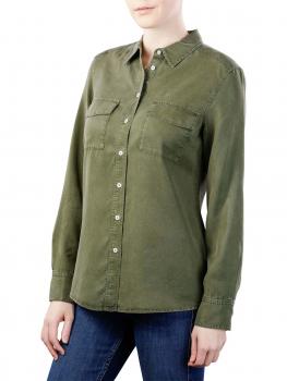 Image of Marc O'Polo Blouse Kent Collar soaked moss