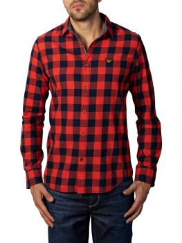 Image of PME Legend Long Sleeve Shirt Twill Check red