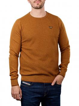 Image of PME Legend Cotton Pullover Round Neck camel