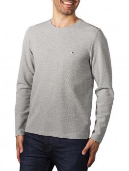 Image of Tommy Hilfiger Waffle Long Sleeve T-Shirt medium grey
