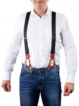 Image of Henry Suspenders black/cognac by BASIC BELTS