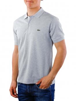 Image of Lacoste Polo Shirt Slim Short Sleeves argent chine