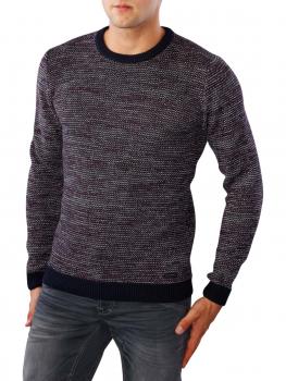 Image of Lee 3 Tone Crew Knit midnight blue