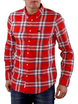 Image of Lee Button Down Shirt lava red