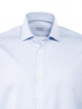Image of THE BASICS Hemd Modern Fit Hai bügelleicht print white