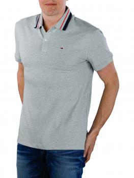 Image of Tommy Jeans Classics Stretch Polo light grey heather