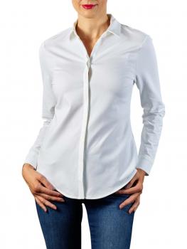 Image of Yaya Cotton Blend Shirt pure white